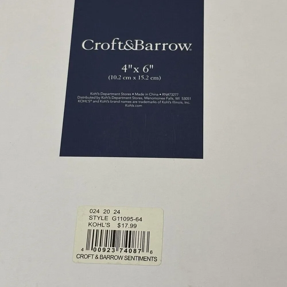 Croft And Barrow “My Little Man” Picture Frame 4x6
